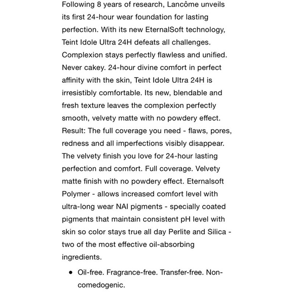 Lancôme Teint Idole Ultra 24H Foundation SPF 15 - Picture 2 of 3